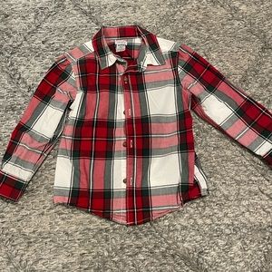Toddler Plaid Button-Front Shirt size 4T